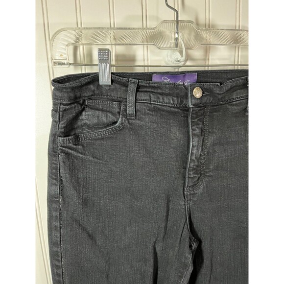 Not Your Daughters Denim Black Jeans Women’s SZ 8 *black glitter trim down sides - Picture 3 of 9